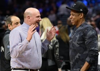 JAY-Z Gets Tour Of L.A. Clippers’ New Arena From Steve Balmer