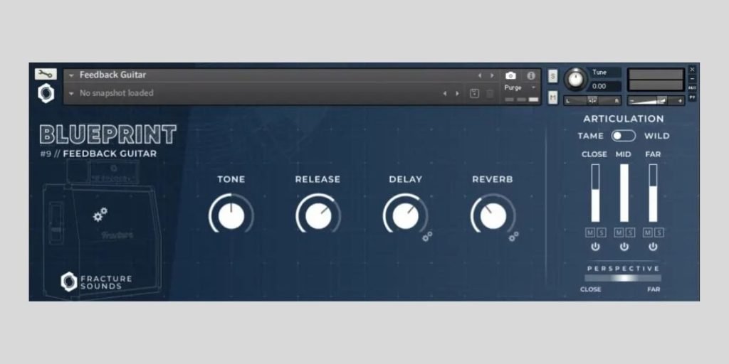 Fracture Sounds’ Blueprint: Feedback Guitar is a Free Kontakt Player Guitar Pad Library