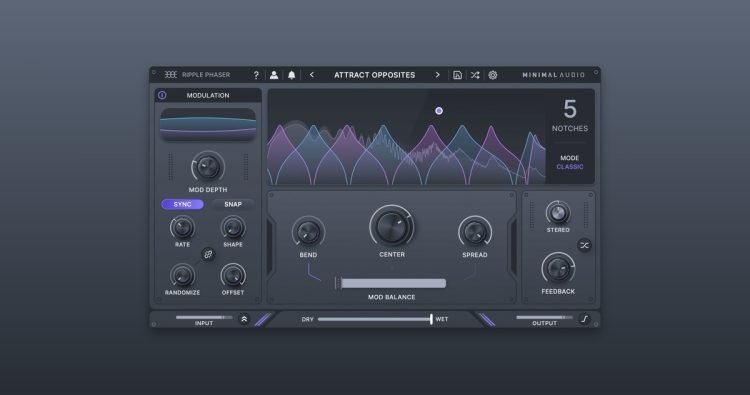 Minimal Audio releases Ripple Phaser multi-mode phase manipulator