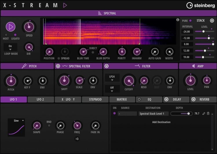 Steinberg drops FREE X-Stream monophonic spectral synthesizer Steinberg drops FREE X-Stream monophonic spectral synthesizer