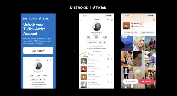 TikTok to ‘fast track’ official artist account creation for DistroKid members TikTok to ‘fast track’ official artist account creation for DistroKid members