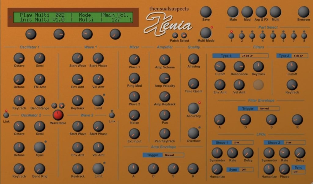 The Usual Suspects release Xenia, a FREE Waldorf Microwave II/XT emulation (beta)