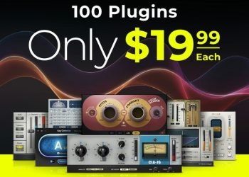 100 plugins on sale for $19.99 USD each
