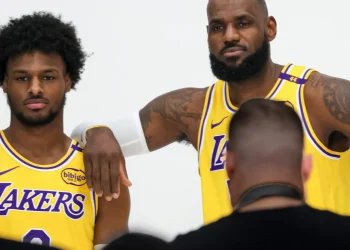 LeBron James And Bronny James Make History By Sharing The Court For The First Time: Watch