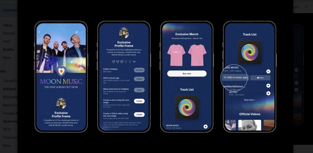 Coldplay launch exclusive TikTok ‘MOON MUSiC’ in-app experience