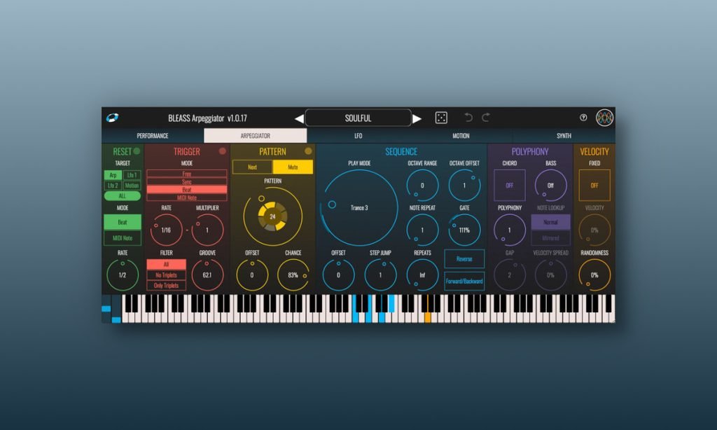 BLEASS Arpeggiator creative MIDI arp plugin on sale for $29 USD
