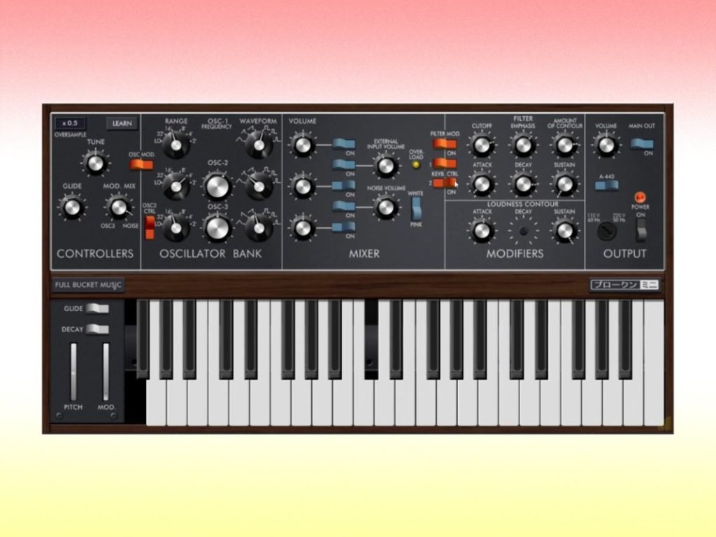This Minimoog emulation is free and totally bugged out – by design