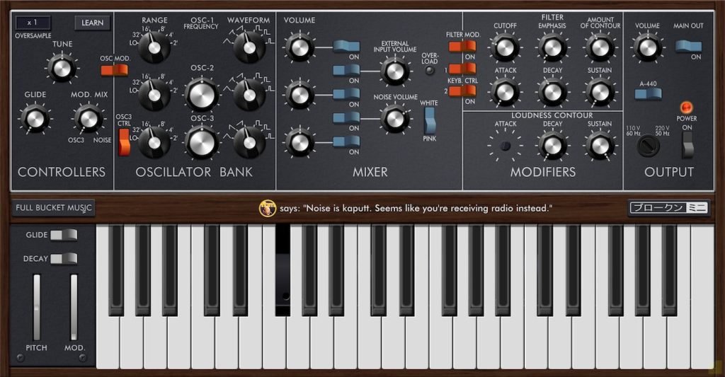 Full Bucket Music releases FREE Broken Mini synthesizer plugin