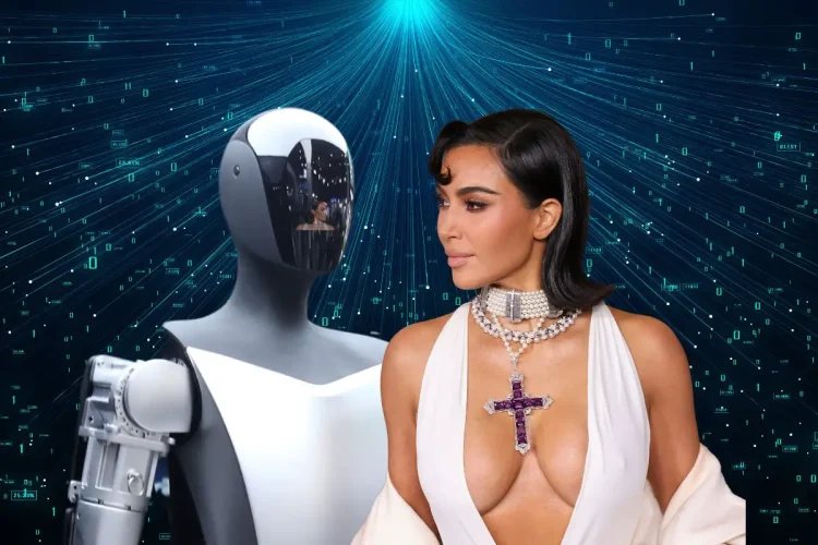 Kim Kardashian Gets Freaky With Tesla Robot In Pics Kim Kardashian Gets Freaky With Tesla Robot In Pics