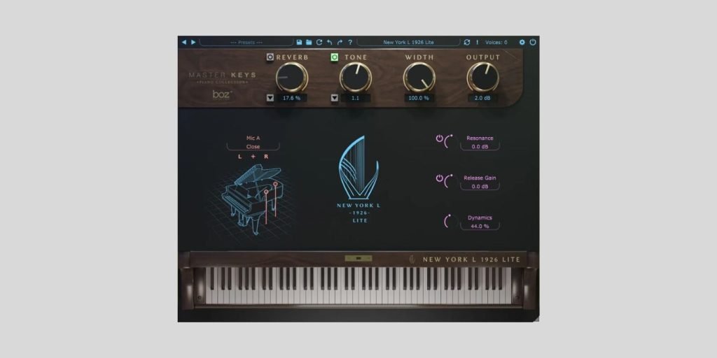 New York L 1926 Lite Piano by Boz Digital Labs is FREE for a limited time