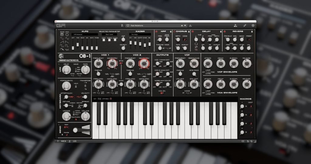 Oberheim OB-1 synthesizer by GForce Software on sale for $49.99 USD