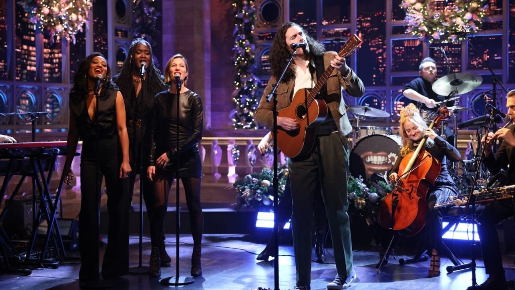 Hozier Plays the Pogues’ “Fairytale of New York” on Saturday Night Live: Watch