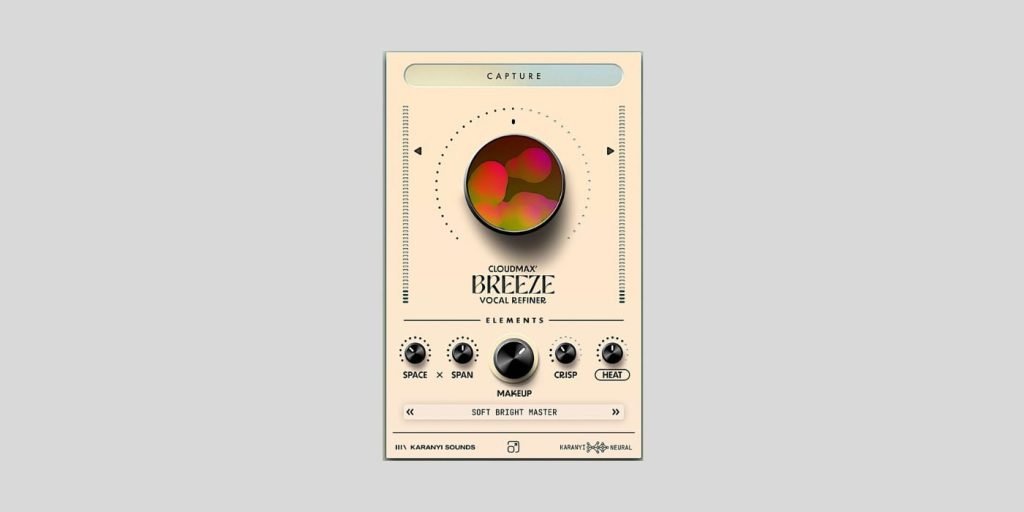 Karanyi Sounds releases Cloudmax Breeze, an AI-assisted vocal chain plugin (limited-time discount)