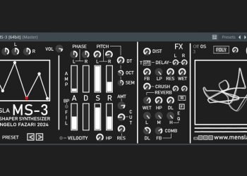Mensla launches FREE MS-3 waveshaper synthesizer with integrated effects