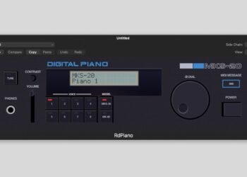 Giulioz RdPiano (FREE) emulates vintage 80s Roland and Rhodes MKS digital pianos