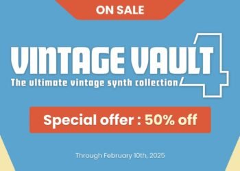 Save 50% on Vintage Vault 4 synthesizer collection by UVI