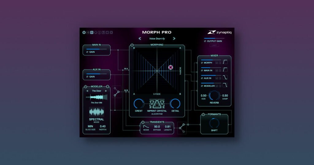 Morph 3 Pro audio morphing plugin by Zynaptiq on sale from $99 USD