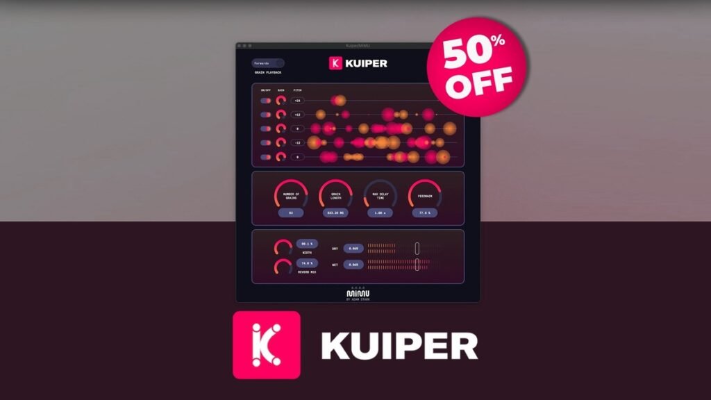 Save 50% on Kuiper granular delay plugin by MiMU Gloves