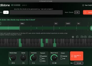 dBdone’s AI Chords Plugin for Generating Chord Progressions Features a FREE Tier dBdone’s AI Chords Plugin for Generating Chord Progressions Features a FREE Tier