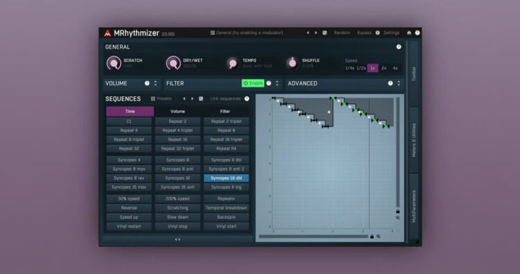 Save 50% on Meldaproduction MRhythmizer time manipulation plugin