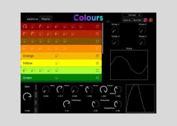TeMuFra releases Colours, a FREE 8-voice polyphonic synth plugin