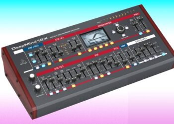 Behringer's DeepMind X Series has an aesthetic inspired by a particular classic Roland synth line... Behringer’s DeepMind X Series has an aesthetic inspired by a particular classic Roland synth line…