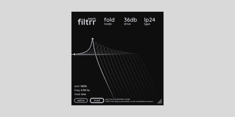 Filtrr is a FREE Ladder Filter and Saturation Plugin by BlepFX