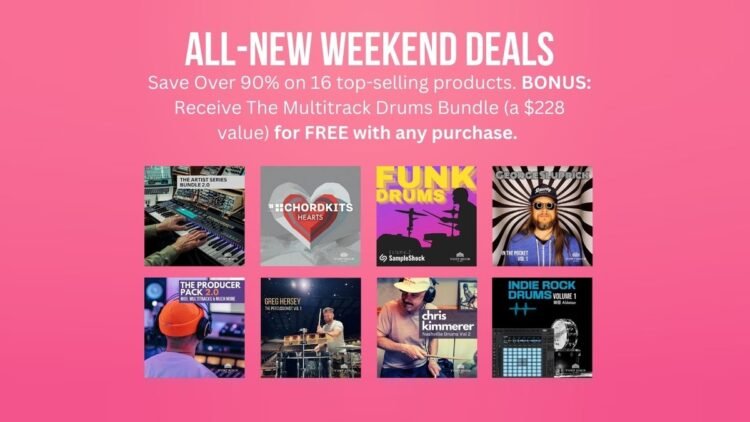 Save over 90% + FREE Multitrack Drums Bundle