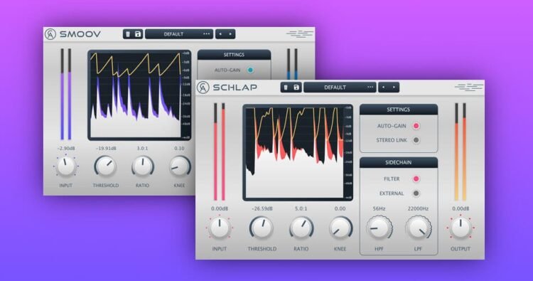 Save 50% on Smoov and Schlap compressors plugins by Caelum Audio