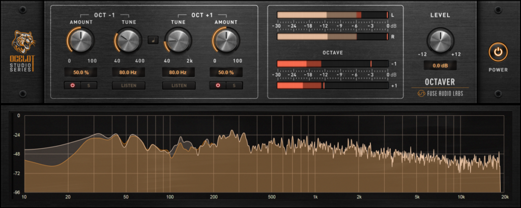 Fuse Audio Labs offers OCELOT Octaver as octave-down weight- and octave-up presence plugin