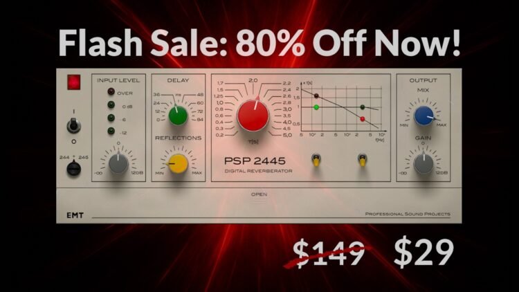 Save 80% on PSP 2445 EMT reverb plugin, on sale for $29 USD! Save 80% on PSP 2445 EMT reverb plugin, on sale for $29 USD!