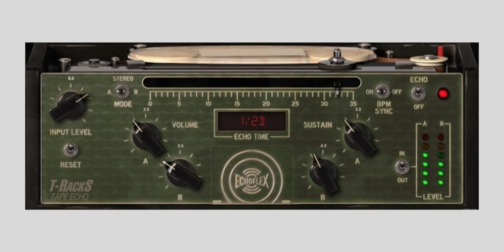 IK Multimedia T-RackS Tape Echo is FREE at Audio Plugin Deals