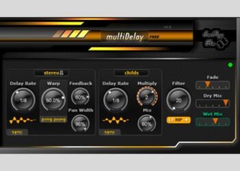 SaschArt releases multiDelay, a free creative delay plugin for macOS and Windows