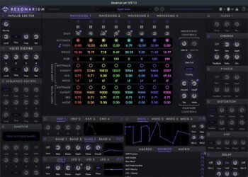 Soule DSP releases an early version of the Resonarium free experimental waveguide synth