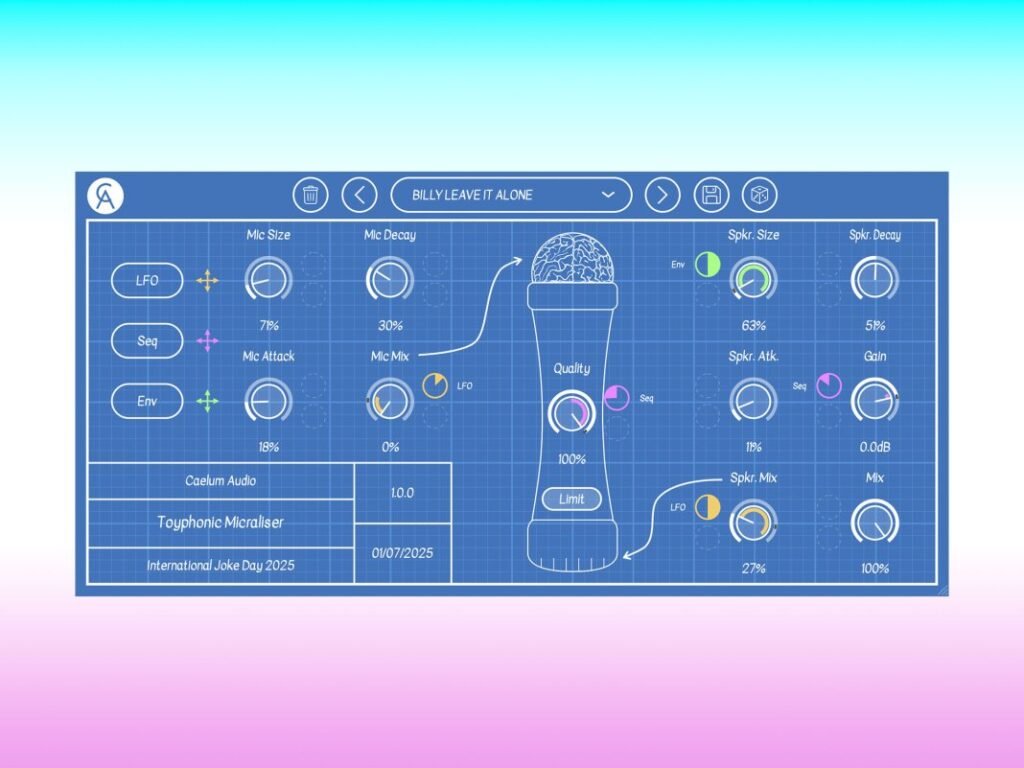 Caelum Audio’s Toyphonic Micraliser destroys your vocals and is totally not serious