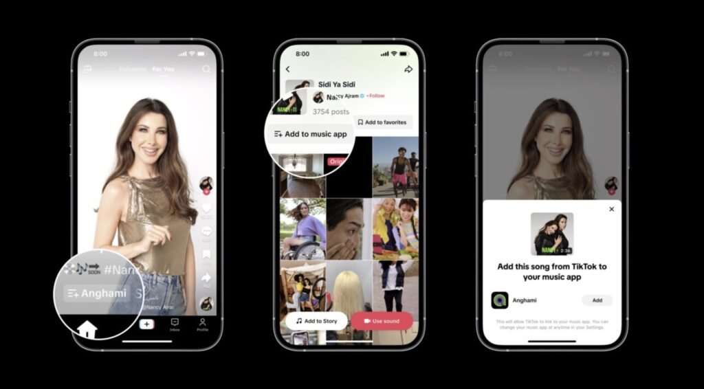 TikTok integrates another streaming service into Add to Music App feature, with Anghami partnership TikTok integrates another streaming service into Add to Music App feature, with Anghami partnership