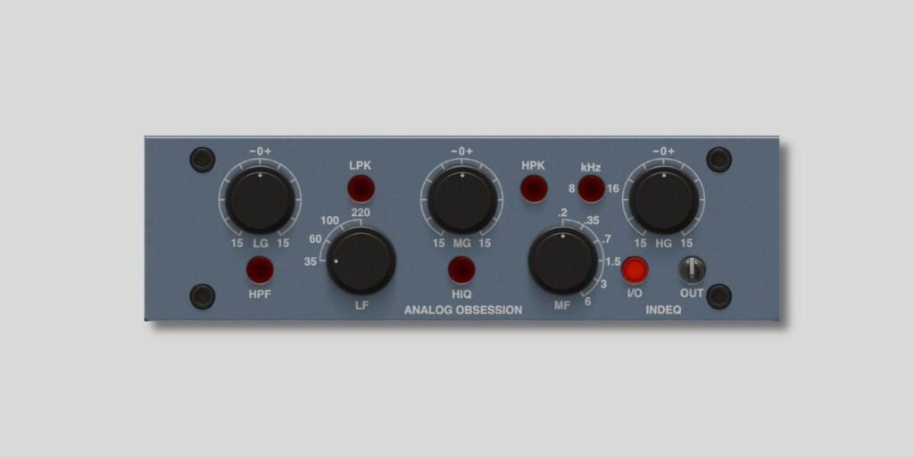 Analog Obsession releases INDEQ, a FREE inductor-based EQ plugin