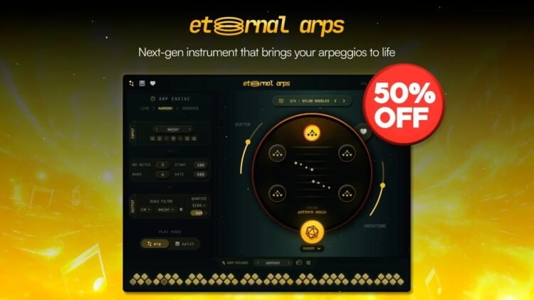Eternal Arps MIDI plugin by Pitch Innovations on sale for $39 USD Eternal Arps MIDI plugin by Pitch Innovations on sale for $39 USD
