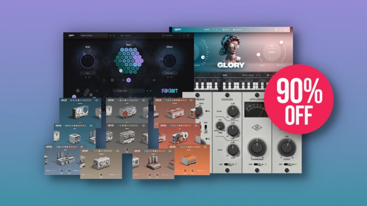 Save 90% on UJAM x UAD 808 Bundle: 4 plugins for $49 USD