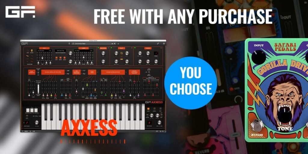 AudioDeluxe offers GForce AXXESS or Safari Pedals Gorilla Drive FREE with any purchase