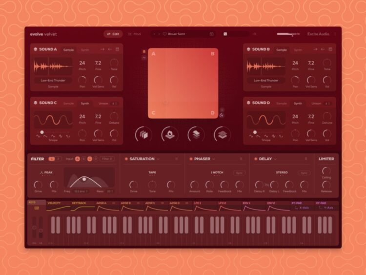 Excite Audio's Evolve Velvet is a sample-based synth that brings “cozy, timeless tones” to every corner of your production Excite Audio’s Evolve Velvet is a sample-based synth that brings “cozy, timeless tones” to every corner of your production