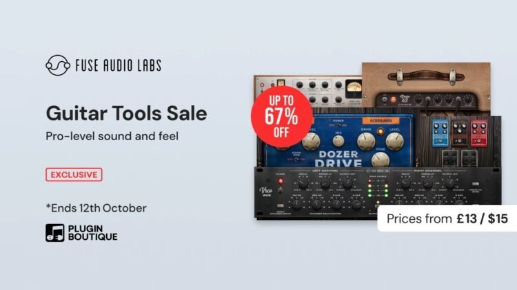 Save up to 67% on Fuse Audio Labs plugins