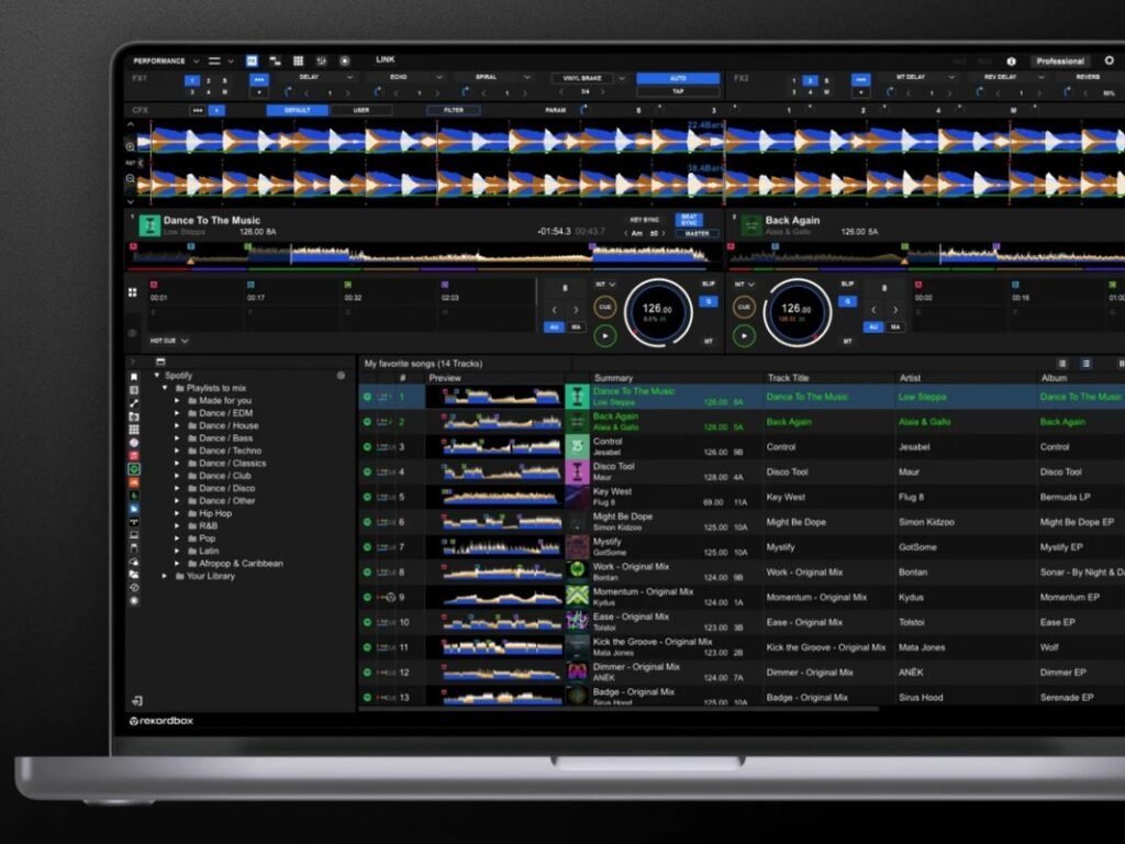 You can now access your Spotify Premium library directly from rekordbox