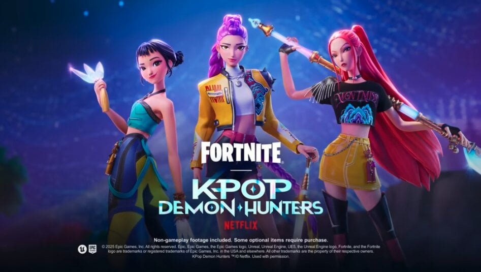KPop Demon Hunters joins Fortnite with month-long gaming event