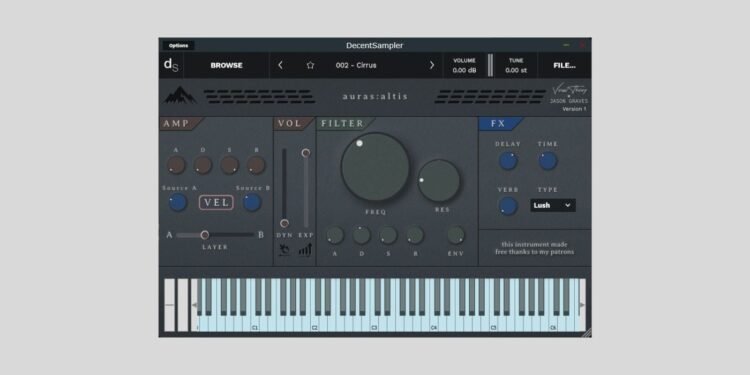 Venus Theory releases auras:altis, a FREE cinematic synth library for Decent Sampler Venus Theory releases auras:altis, a FREE cinematic synth library for Decent Sampler