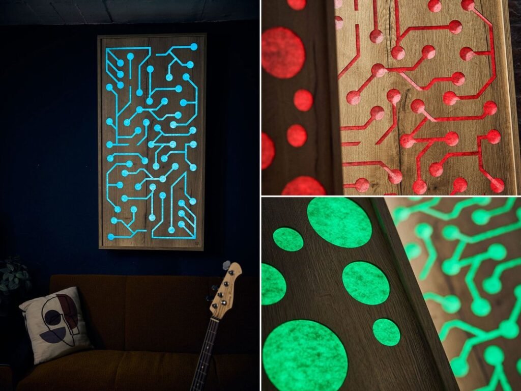 Sure, your studio sounds great, but does it look the part? With these LED-lit acoustic treatment panels, it will Sure, your studio sounds great, but does it look the part? With these LED-lit acoustic treatment panels, it will