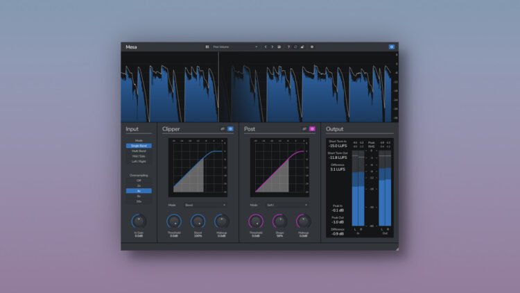 Venomode releases Mesa multi-mode clipper effect plugin (incl. free Lite version)
