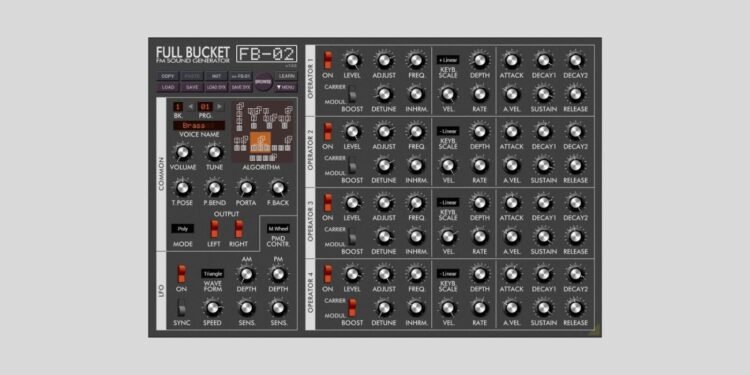 Full Bucket Music releases FB-02, a free emulation of the Yamaha FB-01 module Full Bucket Music releases FB-02, a free emulation of the Yamaha FB-01 module