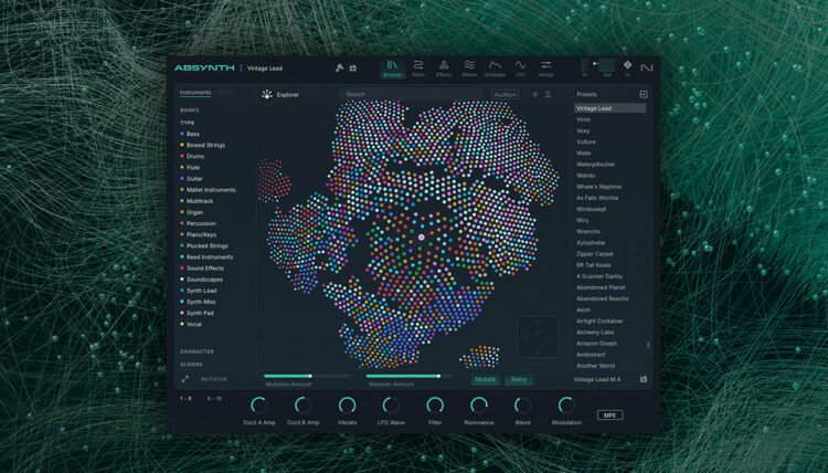 Absynth 6 Preset Explorer: where AI meets musical intuition