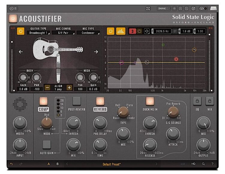 New Music Gear Monday: SSL Acoustifier Acoustic Guitar DI Plugin New Music Gear Monday: SSL Acoustifier Acoustic Guitar DI Plugin